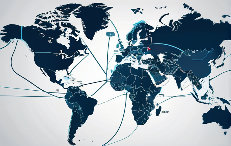 무역협상가로서 하루 일과 - **Prompt**: A futuristic digital painting depicting an advanced AI-powered global trade operations c...