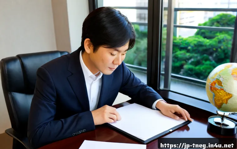 무역협상가를 위한 커리어 컨설팅 팁 - Photorealistic career consultation for an international trade negotiator, experienced Japanese busin...